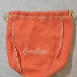 Crown Royal Orange/Peach Drawstring Bag
